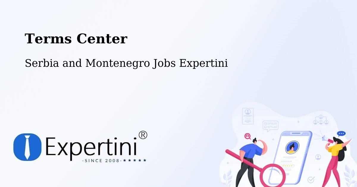 Terms of Service – Macamic - Serbia and Montenegro Jobs Expertini
